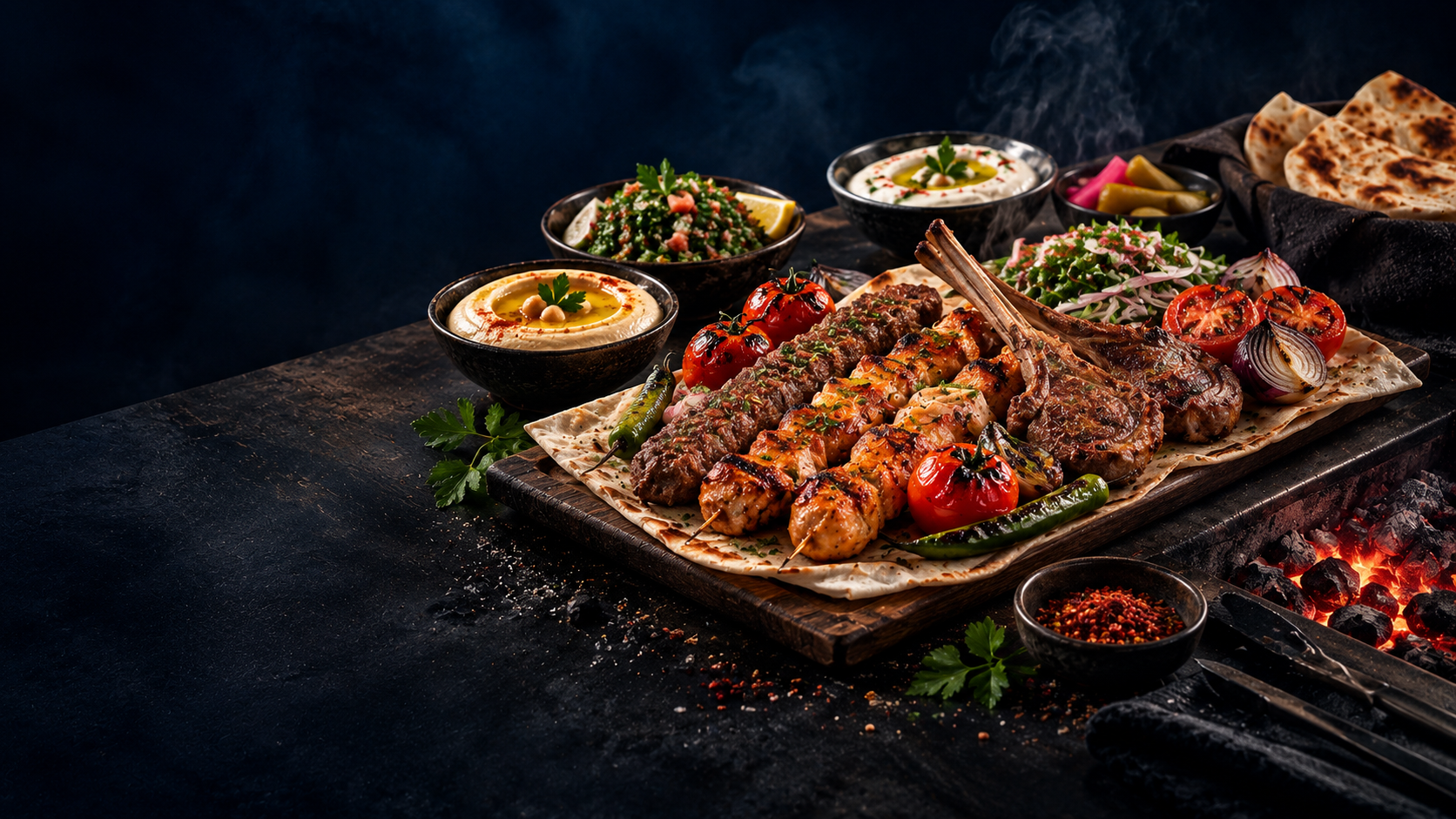 Rawabi charcoal feast